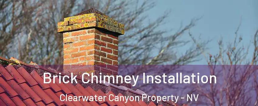 Brick Chimney Installation Clearwater Canyon Property - NV