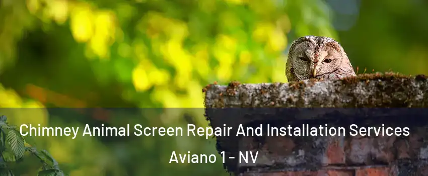 Chimney Animal Screen Repair And Installation Services Aviano 1 - NV