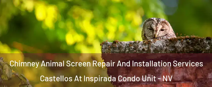 Chimney Animal Screen Repair And Installation Services Castellos At Inspirada Condo Unit - NV
