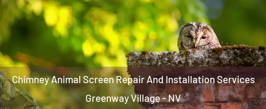 Chimney Animal Screen Repair And Installation Services Greenway Village - NV