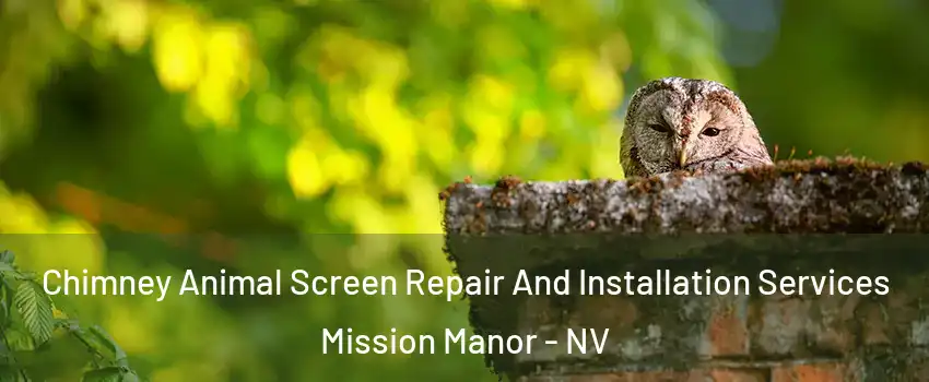 Chimney Animal Screen Repair And Installation Services Mission Manor - NV