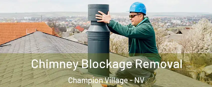 Chimney Blockage Removal Champion Village - NV