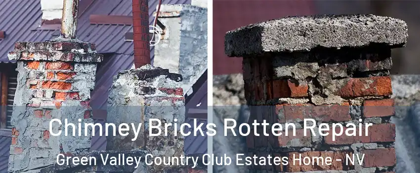 Chimney Bricks Rotten Repair Green Valley Country Club Estates Home - NV