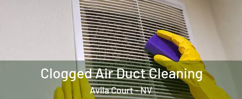 Clogged Air Duct Cleaning Avila Court - NV