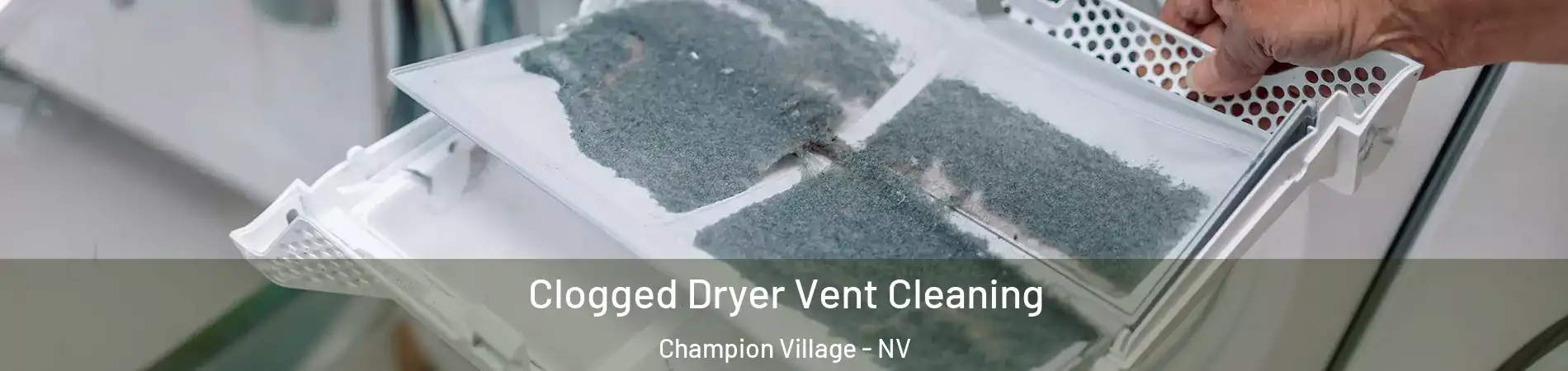 Clogged Dryer Vent Cleaning Champion Village - NV