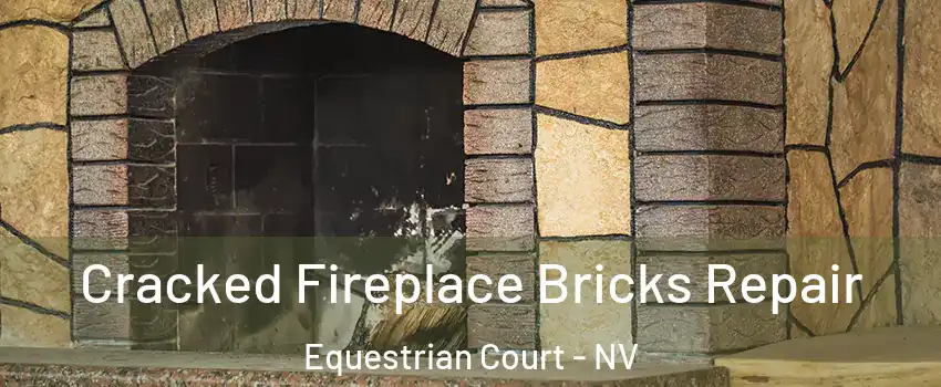 Cracked Fireplace Bricks Repair Equestrian Court - NV