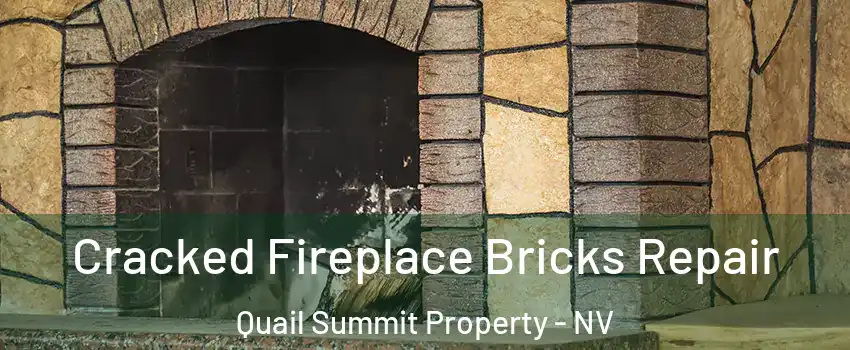 Cracked Fireplace Bricks Repair Quail Summit Property - NV