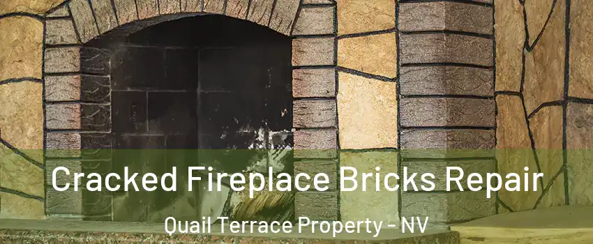 Cracked Fireplace Bricks Repair Quail Terrace Property - NV