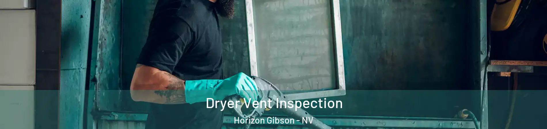 Dryer Vent Inspection Horizon Gibson - NV