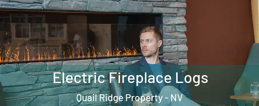Electric Fireplace Logs Quail Ridge Property - NV