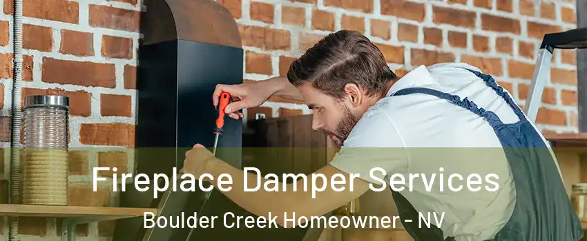 Fireplace Damper Services Boulder Creek Homeowner - NV