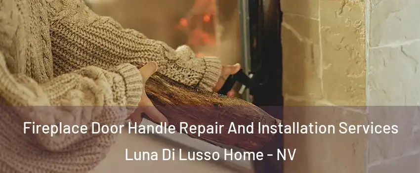 Fireplace Door Handle Repair And Installation Services Luna Di Lusso Home - NV