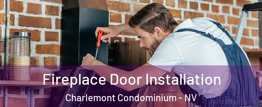 Fireplace Door Installation Charlemont Condominium - NV