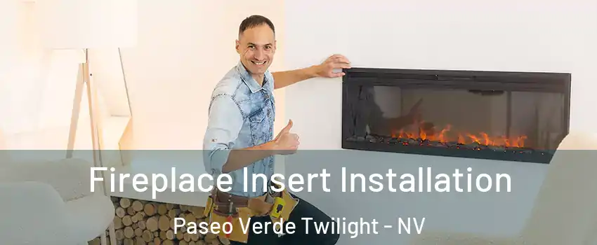 Fireplace Insert Installation Paseo Verde Twilight - NV
