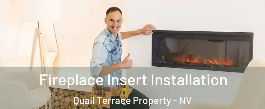 Fireplace Insert Installation Quail Terrace Property - NV