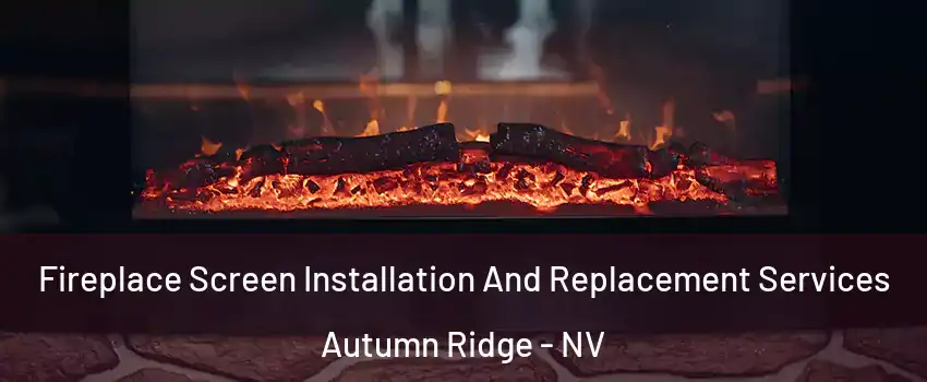 Fireplace Screen Installation And Replacement Services Autumn Ridge - NV