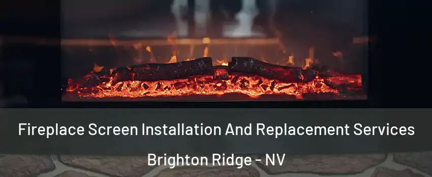 Fireplace Screen Installation And Replacement Services Brighton Ridge - NV