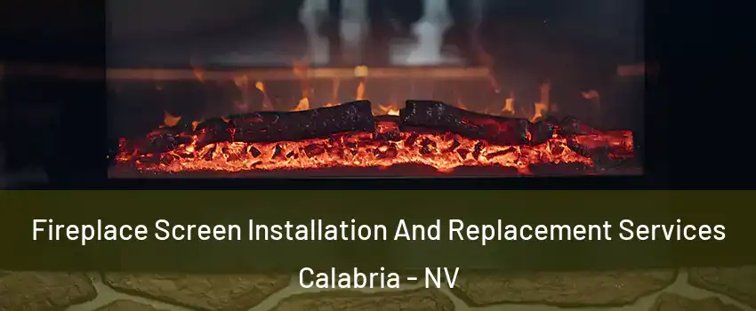 Fireplace Screen Installation And Replacement Services Calabria - NV
