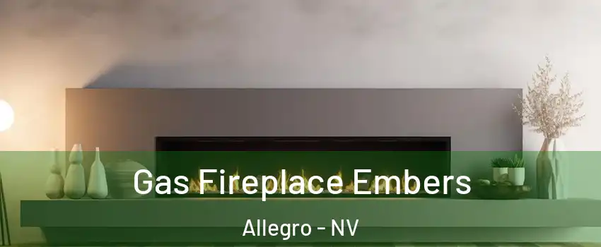 Gas Fireplace Embers Allegro - NV