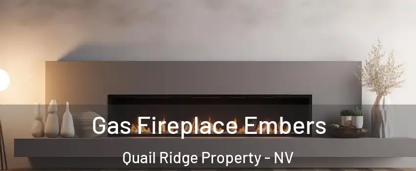 Gas Fireplace Embers Quail Ridge Property - NV