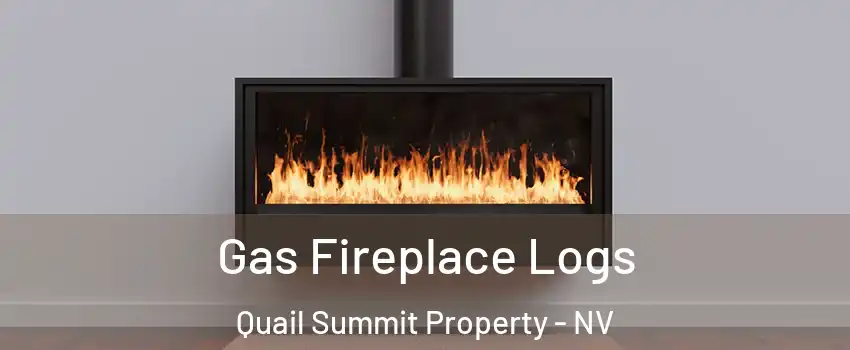 Gas Fireplace Logs Quail Summit Property - NV