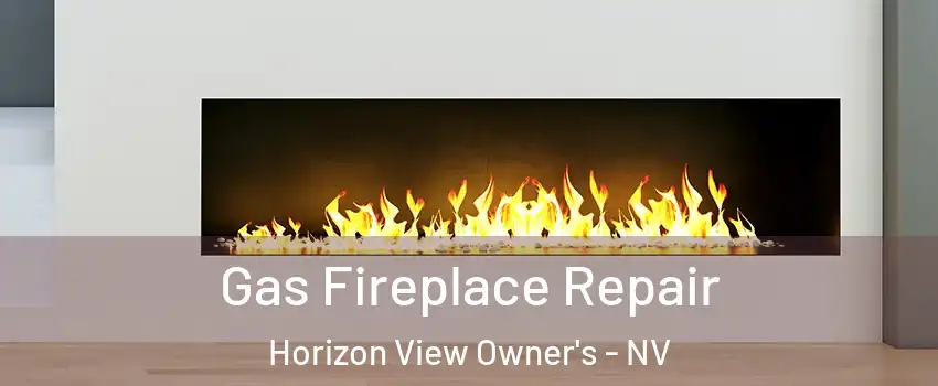 Gas Fireplace Repair Horizon View Owner's - NV