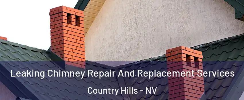 Leaking Chimney Repair And Replacement Services Country Hills - NV