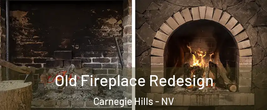 Old Fireplace Redesign Carnegie Hills - NV