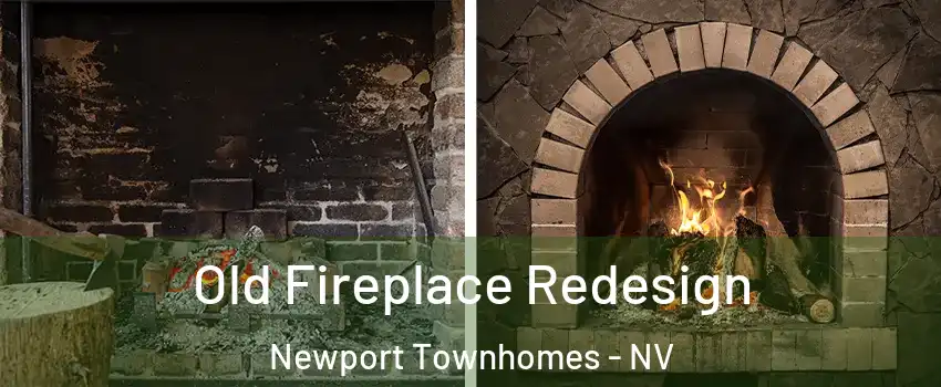 Old Fireplace Redesign Newport Townhomes - NV