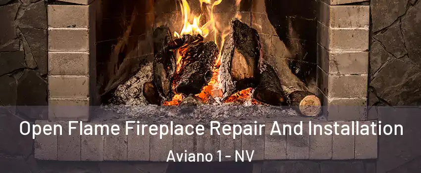 Open Flame Fireplace Repair And Installation Aviano 1 - NV