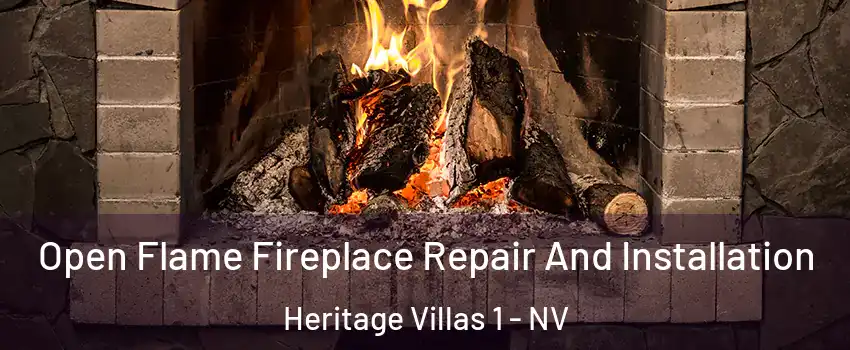 Open Flame Fireplace Repair And Installation Heritage Villas 1 - NV