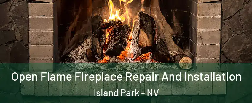 Open Flame Fireplace Repair And Installation Island Park - NV