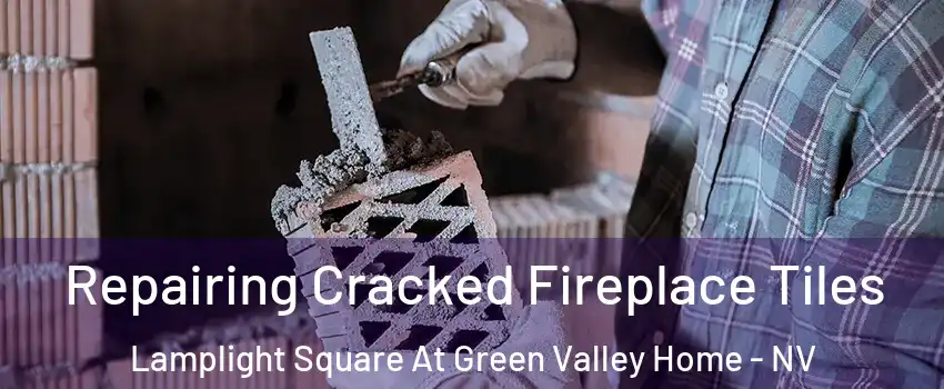 Repairing Cracked Fireplace Tiles Lamplight Square At Green Valley Home - NV