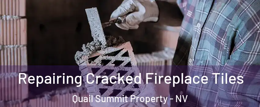 Repairing Cracked Fireplace Tiles Quail Summit Property - NV