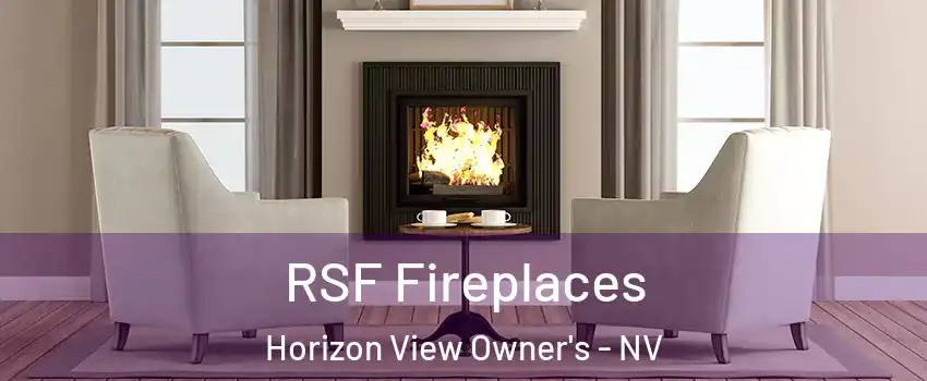 RSF Fireplaces Horizon View Owner's - NV