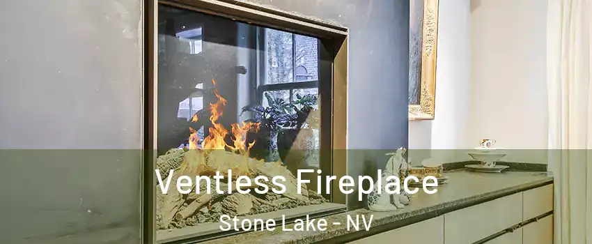 Ventless Fireplace Stone Lake - NV